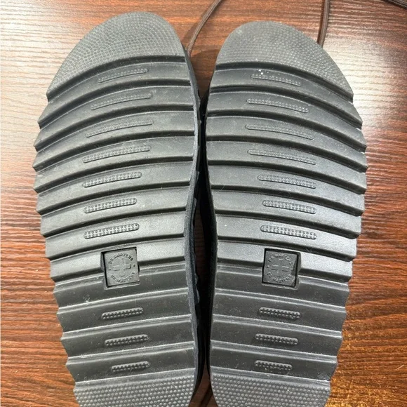 Dr. Martens Nartilla Brown Leather Platform Sandals - Picture 4 of 4